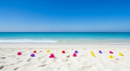 Tropical Beach Flowers.