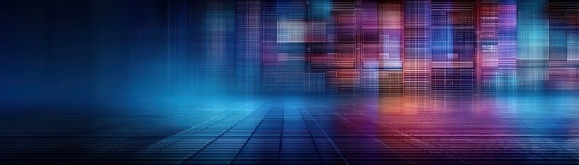 Colorful Abstract Background With Vibrant Lights and Patterns at Night