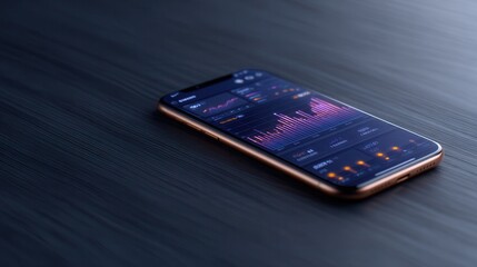 Tracking Financial Data on a Smartphone With Digital Graphs and Charts