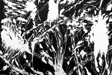 Fragment from painted canvas texture