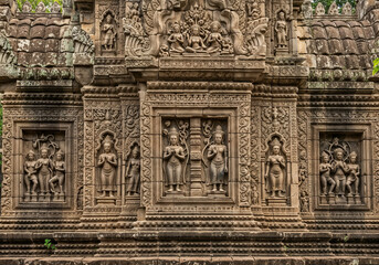 Fototapeta premium Ancient temple wall