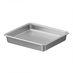 Silver Rectangular Metal Baking Pan