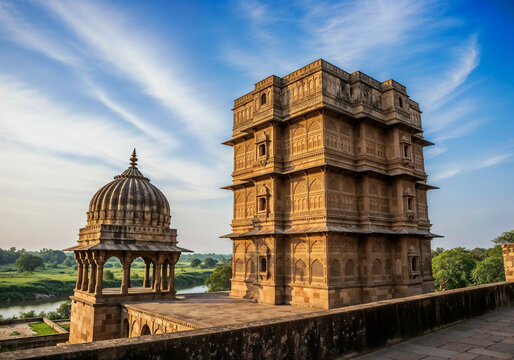 Historical Indian Palace Towers