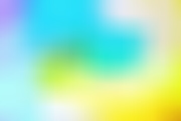 Vibrant abstract gradient blending yellow, blue, and green with soft blur and glow. A beautiful, bright summer background