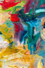 Fragment from painted canvas texture