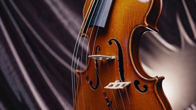 String Instrument Headstock and Scroll Detail