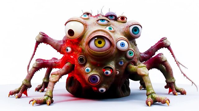 monster ugly formless watcher observer isolated looking