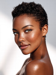 Authentic Glow: Captivating Portrait of a Young Woman