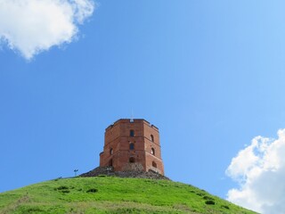 Gediminas castle - a historic landmark in Vilnius, Lithuania, Europe
