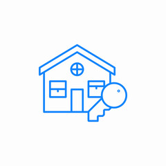 real estate icon sign vector