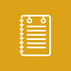 Minimalist Notepad Icon A Clean and Simple Design for Notes and Organization