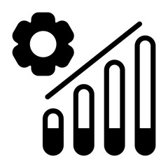 Profit Optimization Semi Solid Vector Icon