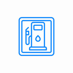 gas station sign icon sign vector © Rza