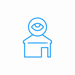 house survillance icon sign vector