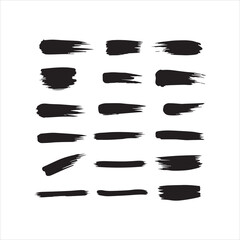 Abstract Black Brush Stroke Vector Collection,Grunge Brush Stroke Lines for Design,Artistic Paint Brush Stroke Elements Set,Hand Drawn Ink Brush Stroke Vector Pack,Creative Brush Stroke Shapes for Art