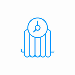 radiator timer icon sign vector