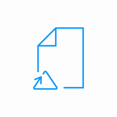 recycled paper icon sign vector