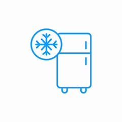 refrigerator freezer icon sign vector