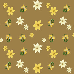Fabric pattern, floral pattern