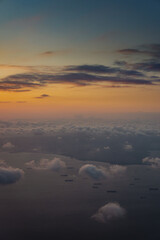 sunset in the clouds