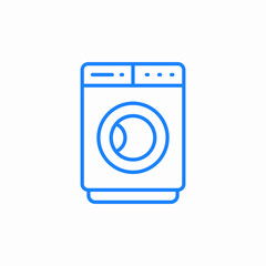 washing machine appliance icon sign vector