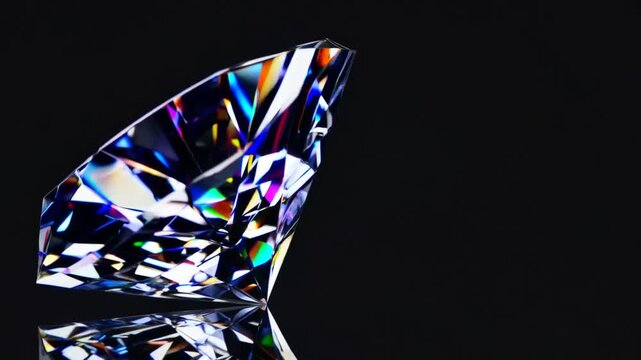 Lab-Created Moissanite Gemstone Exhibiting Characteristic Double Refraction