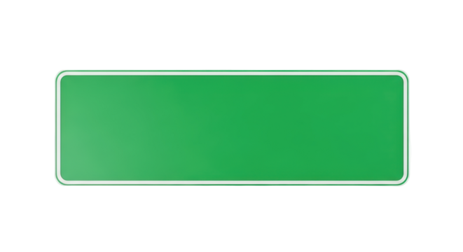 Isolated Green Road Sign, Directional Roadside Billboard, Guidepost for Highway and City Streets - Powered by Adobe