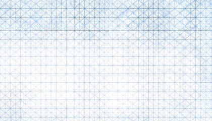 Abstract geometric pattern of light blue lines and dots on a white background.  A grid structure creates a repetitive design