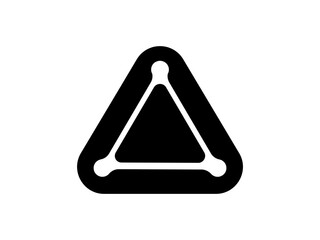 abstract A letter logo – modern triangle design