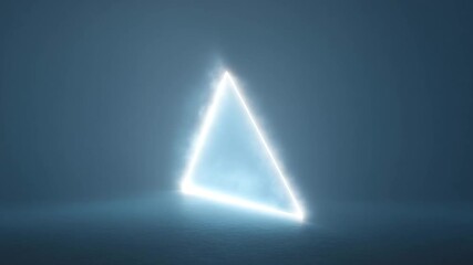 abstract background with white lights triangle - Powered by Adobe