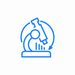 microscope analyze icon sign vector