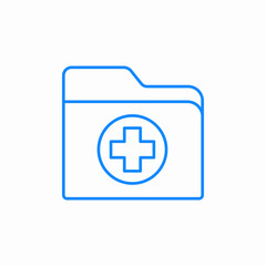 patient medical record icon sign vector