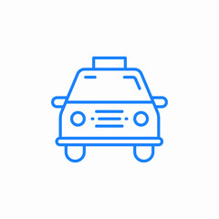 taxi service icon sign vector