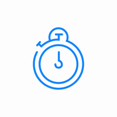 timer countdown stopwatch icon sign vector