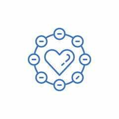 trust relationship icon sign vector
