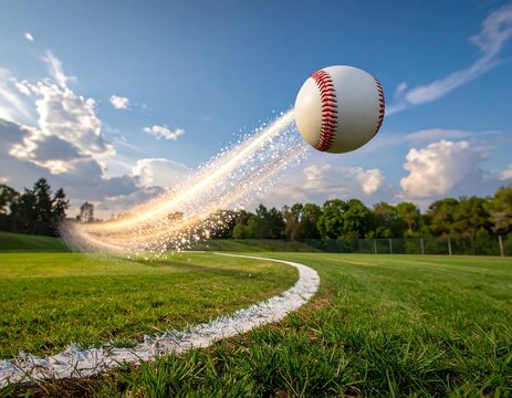 Baseball in flight