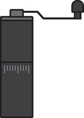 Portable Coffee grinder with adjustable settings icon.