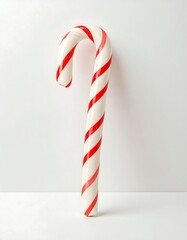Candy cane on white background