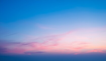 Obraz premium gentle twilight sky with soft gradient background blending blue and pink hues