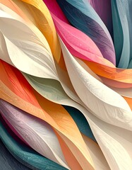 A dynamic interplay of swirling, layered colors creates a captivating abstract design.