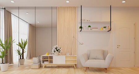 Living Room 3D Illustration
