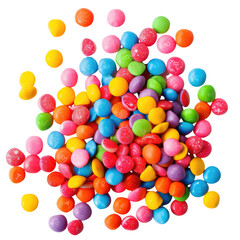 Obraz premium Colorful round candies in a cluster (1)
