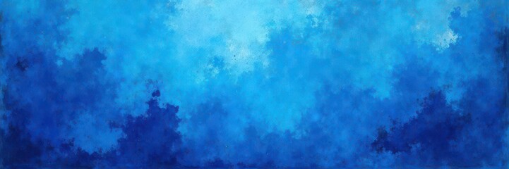 Abstract blue ink scribbles, textured background , painting, scribble, card