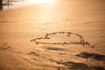 heart on the beach