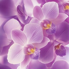 Captivating orchid flowers blooming gracefully in romantic natural view picture