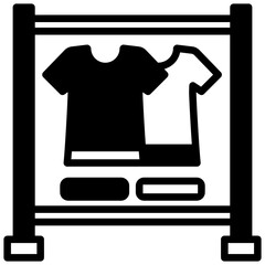 Clothing Rack Icon Relate To Commerce, Shopping And Mall, Use For Modern Concept, Ui, Ux Web And App Development.