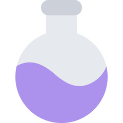 Lab Flask With Purple Liquid