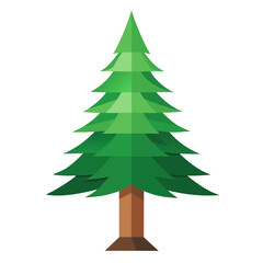 christmas tree isolated on white