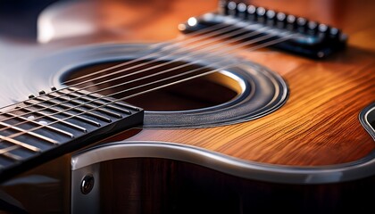 Fototapeta premium a close up of a guitar