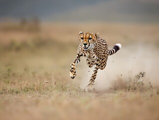Cheetah: The Fast and Graceful Wildlife Predator in Its Natural Savannah Habitat - A Captivating Journey Through Nature's Vibrant Ecosystem